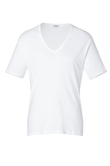 Zimmerli Zimmerli Cotton Sea Island V-neck Undershirt In White