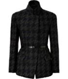 Donna Karan New York Wool-mohair-cashmere Houndstooth Jacket