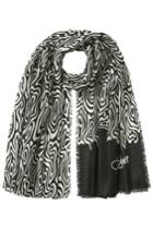 Diane Von Furstenberg Diane Von Furstenberg Cashmere Print Scarf - Black