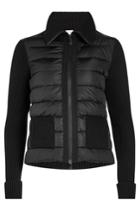 Moncler Moncler Quilted Down Jacket With Wool And Cashmere Sleeves