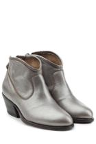 Fiorentini & Baker Fiorentini & Baker Metallic Leather Ankle Boots - Silver