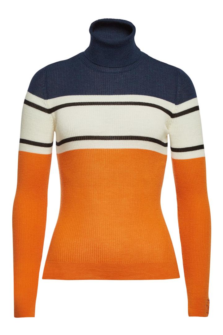 Stella Jean Stella Jean Dolcevita Virgin Wool Turtleneck Pullover