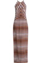 Kenzo Kenzo Breton Stripe Silk Maxi Dress - Stripes