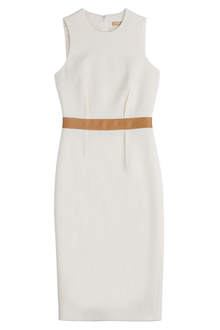 Michael Kors Michael Kors Wool Sheath Dress - White