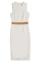 Michael Kors Michael Kors Wool Sheath Dress - White