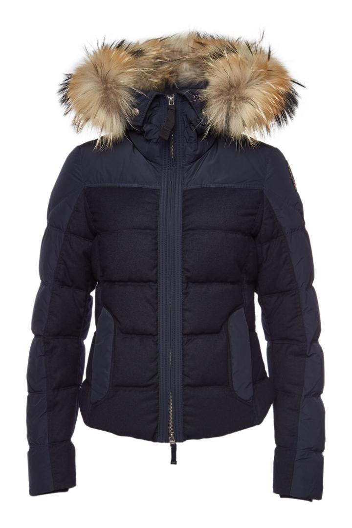 Parajumpers Parajumpers Koko Down Jacket With Virgin Wool And Fur