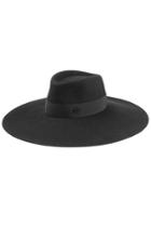 Maison Michel Maison Michel Felted Wide Brim Hat - Black