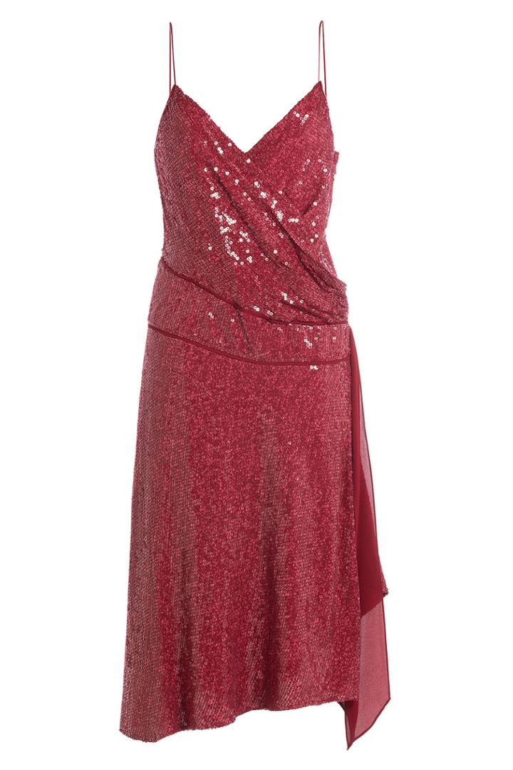 Diane Von Furstenberg Diane Von Furstenberg Sequined Silk Dress - Multicolored