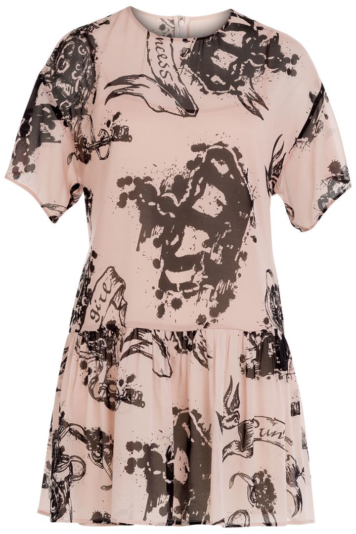 R.e.d. Valentino R.e.d. Valentino Printed Silk Dress