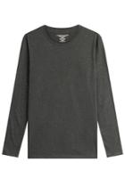 Majestic Majestic Long Sleeved Cotton Top - Grey