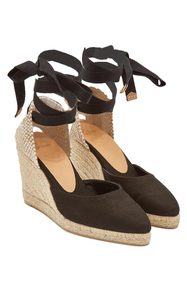 Castañer Castañer Joyce 80 Canvas Wedge Espadrilles