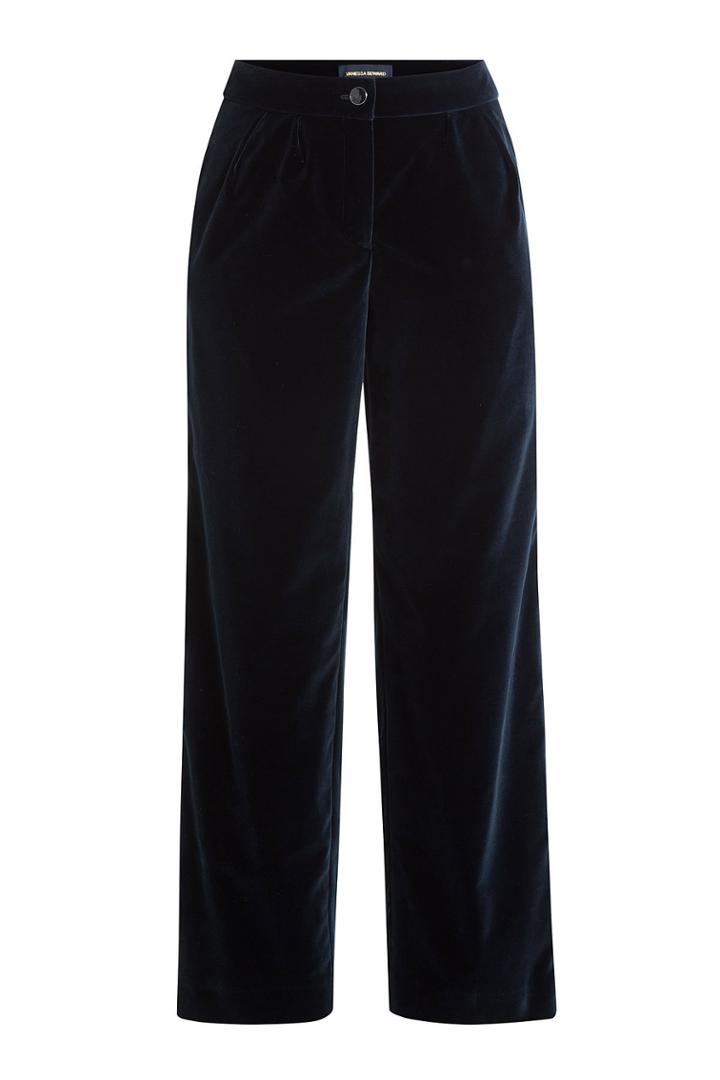 Vanessa Seward Vanessa Seward Wide Leg Cropped Velvet Pants