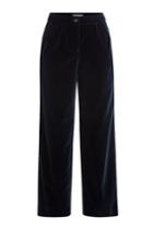 Vanessa Seward Vanessa Seward Wide Leg Cropped Velvet Pants