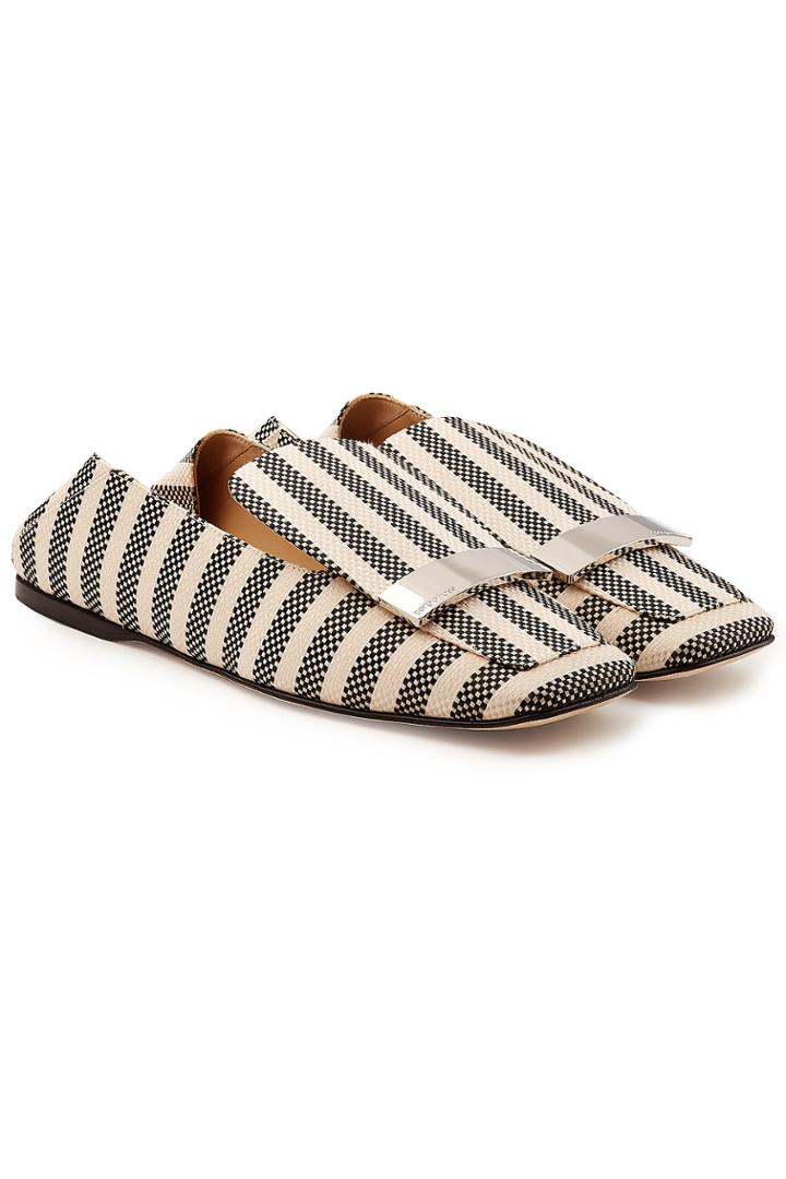 Sergio Rossi Sergio Rossi Printed Fabric Loafers