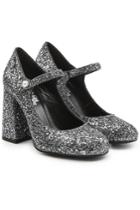 Karl Lagerfeld Karl Lagerfeld Glitter Mary Jane Pumps