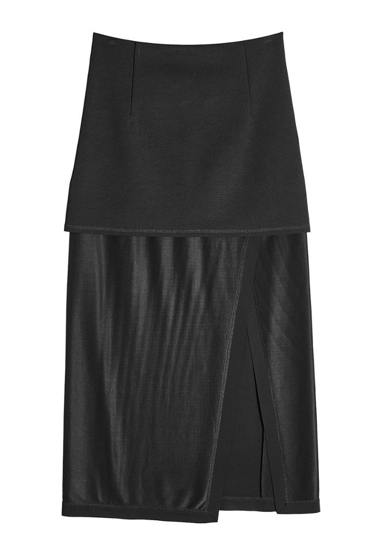 Dkny Dkny Midi Skirt With Slit