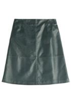 Mcq Alexander Mcqueen Mcq Alexander Mcqueen Perforated Leather Skirt - Green