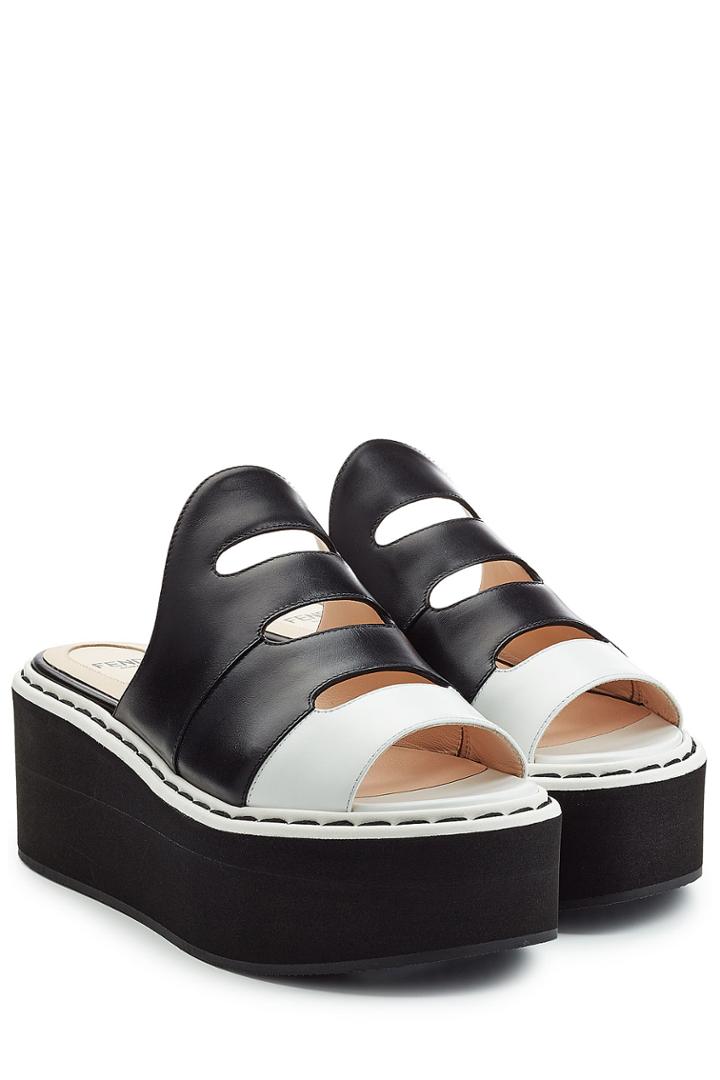 Fendi Fendi Leather Platforms - Black