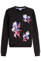 Kenzo Kenzo Embellished And Embroidered Cotton Pullover - Black
