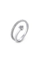 Delfina Delettrez Delfina Delettrez Marry Me 18kt White Gold Ring With Diamonds - Silver
