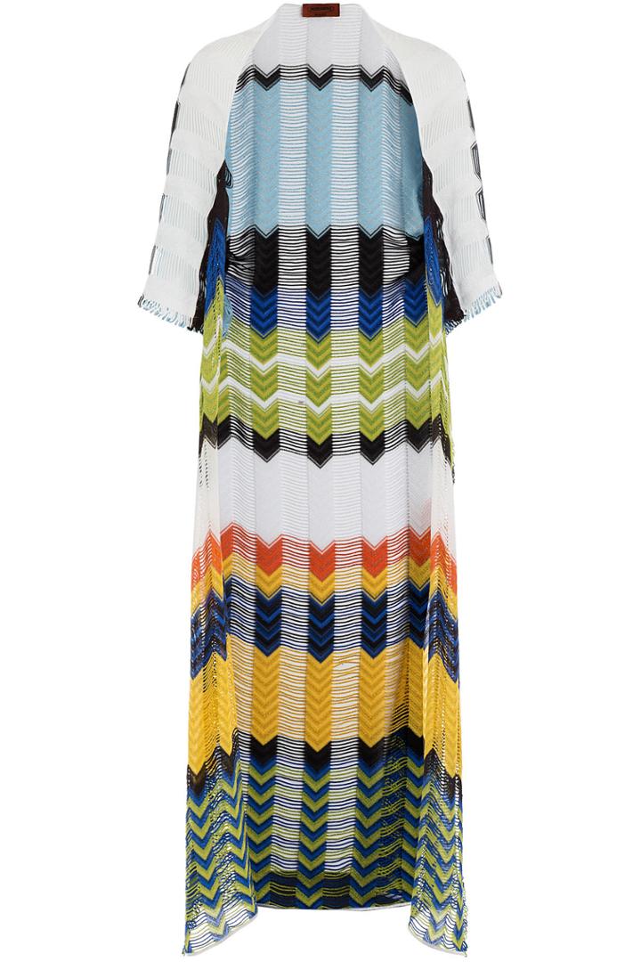 Missoni Mare Missoni Mare Knit Cardigan With Cutout Striping - Multicolor