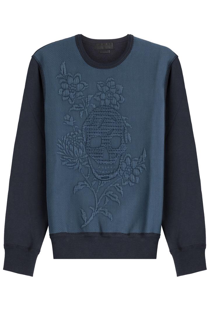 Alexander Mcqueen Alexander Mcqueen Embroidered Cotton Sweatshirt