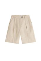 Carven Carven Linen Bermuda Shorts - Beige