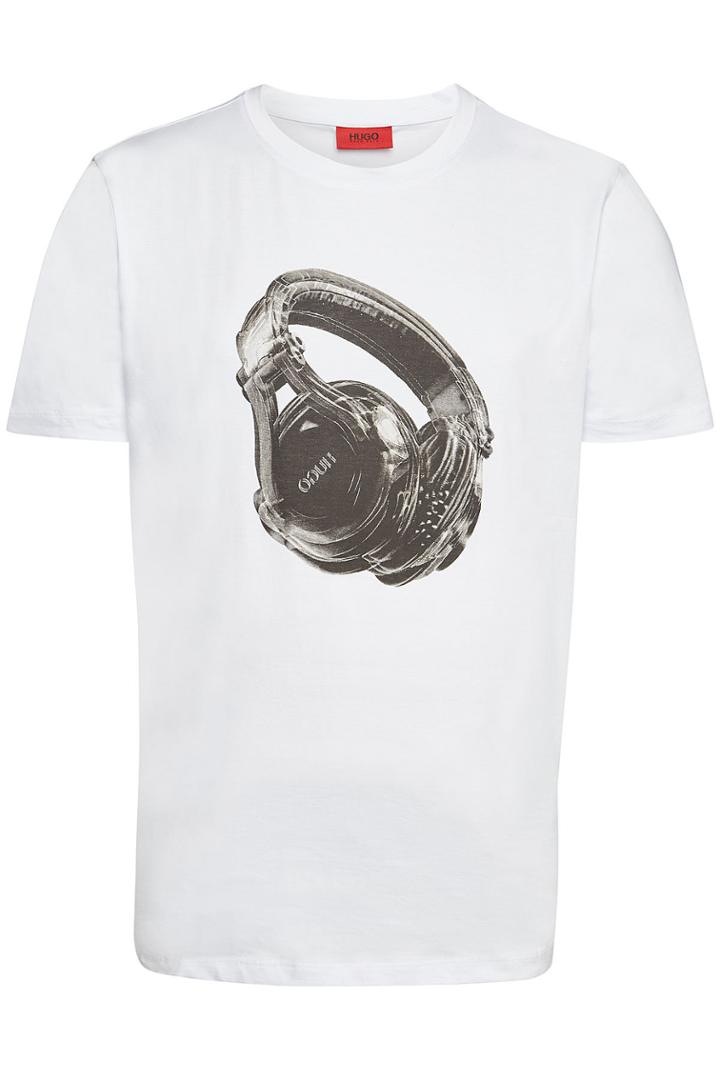 Hugo Hugo Dusic Printed Cotton T-shirt