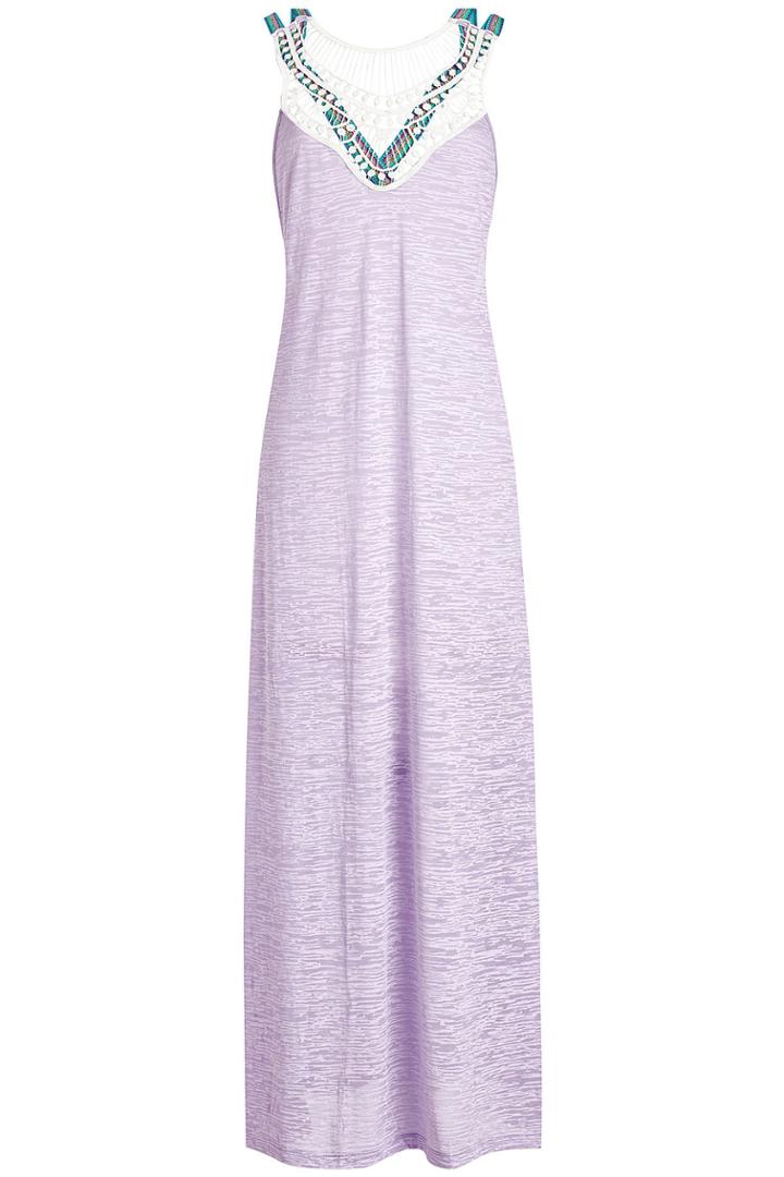 Pitusa Pitusa Pharaoh Jersey Dress With Multicolored Thread