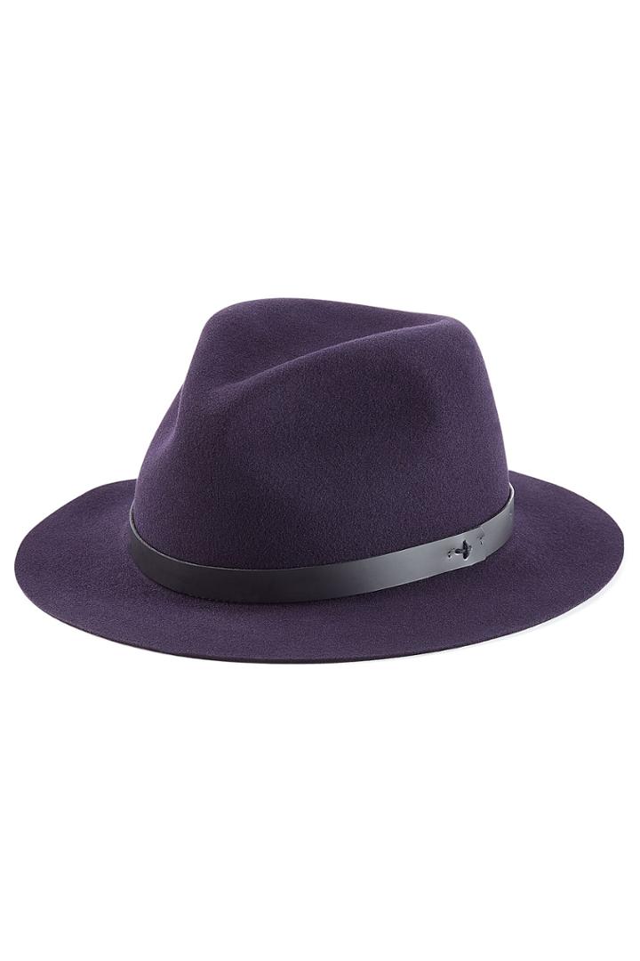 Rag & Bone Rag & Bone Wool Fedora - Purple
