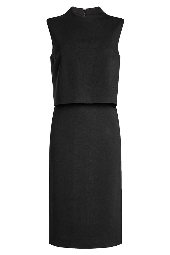 Diane Von Furstenberg Diane Von Furstenberg Dress With Overlay Top - Black