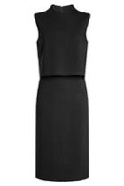Diane Von Furstenberg Diane Von Furstenberg Dress With Overlay Top - Black