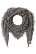 Faliero Sarti Faliero Sarti Sequinned Scarf With Wool, Silk And Cashmere - Grey