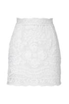 Dolce & Gabbana Dolce & Gabbana Stretch Silk Lace Skirt