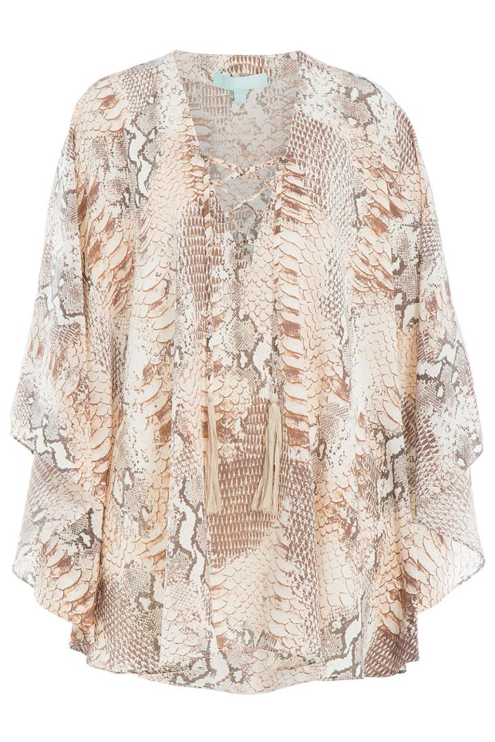 Melissa Odabash Melissa Odabash Snake Print Silk Tunic - None