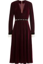 Philosophy Di Lorenzo Serafini Philosophy Di Lorenzo Serafini Velvet Dress With Lace And Faux Pearls