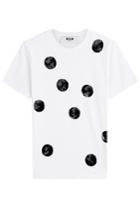 Msgm Msgm Cotton T-shirt With Sequins - Polka Dots