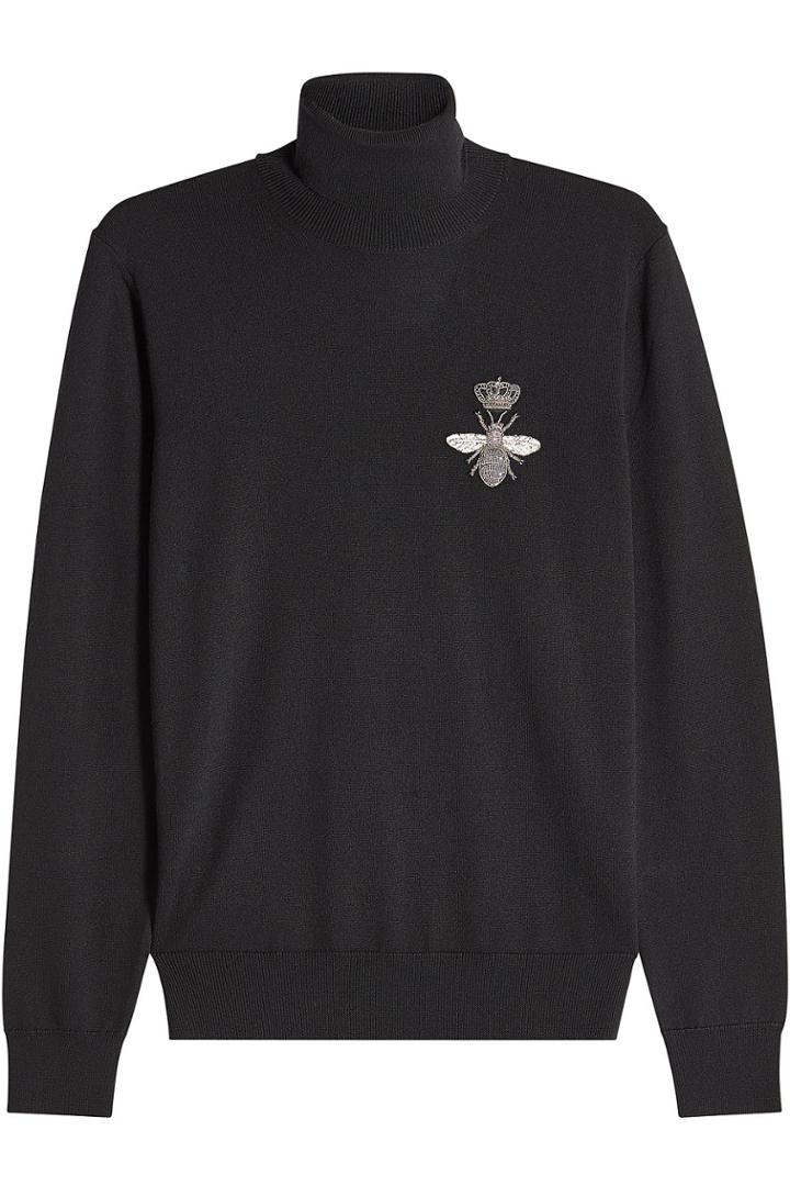 Dolce & Gabbana Dolce & Gabbana Wool Turtleneck With Embellishment