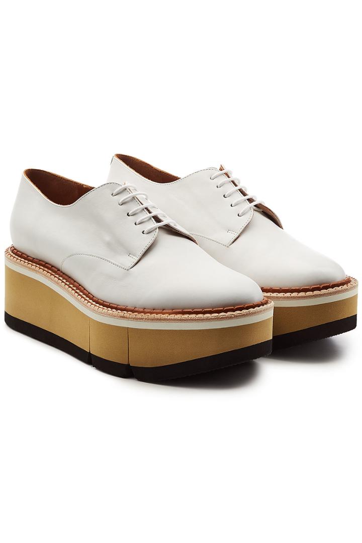 Robert Clergerie Robert Clergerie Barbara Leather Platfrom Lace-ups