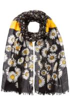 Marc Jacobs Marc Jacobs Daisies Printed Scarf With Silk - Multicolored