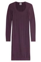 M Missoni M Missoni Crochet Knit Dress - Purple