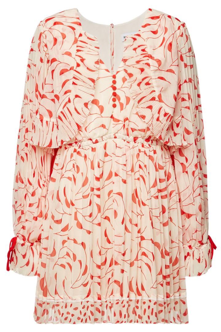 Self-portrait Self-portrait Printed Chiffon Mini Dress