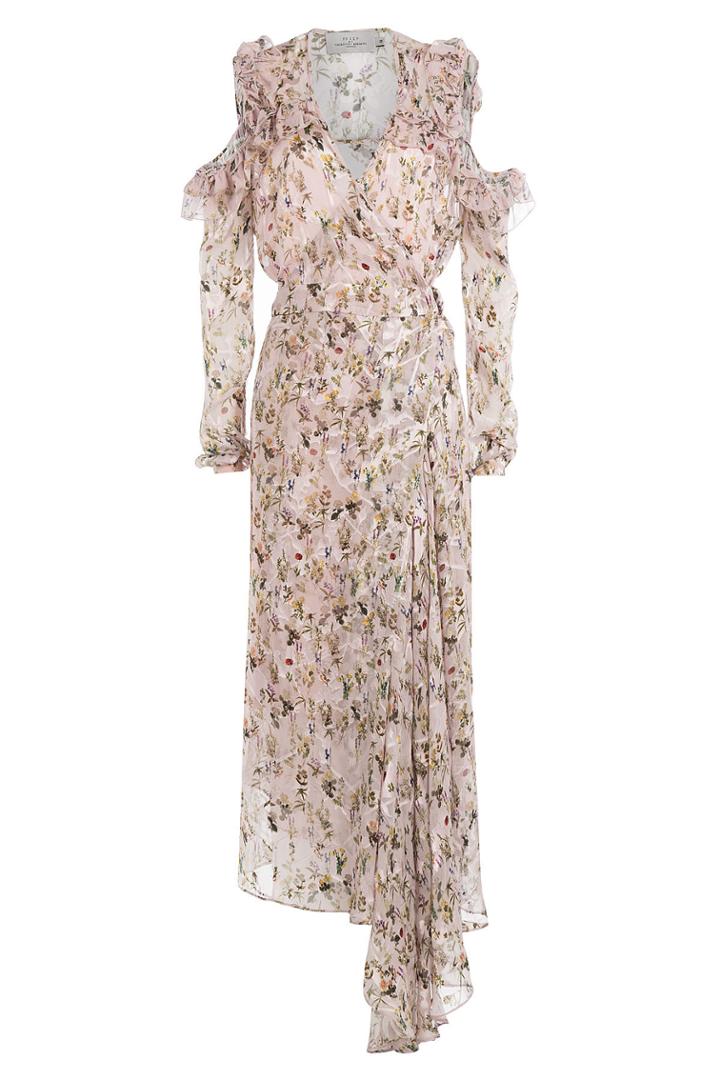 Preen Preen Printed Dress With Cutout Shoulders - Multicolored