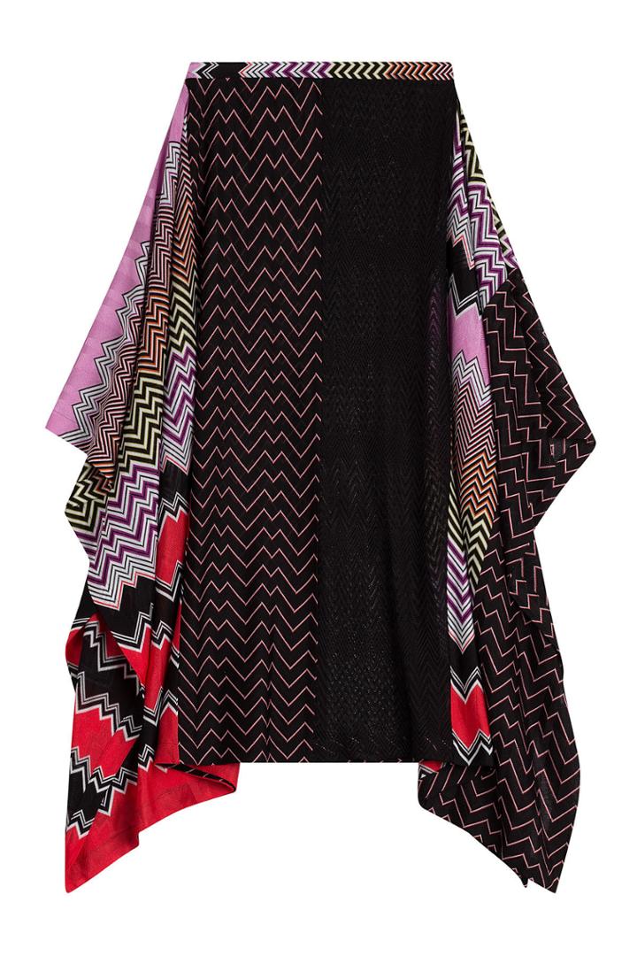 Missoni Mare Missoni Mare Draped Midi-skirt With Patchwork Print - None