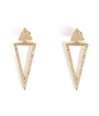 Ileana Makri 18kt Gold Bermuda Triangle Earrings With Diamonds