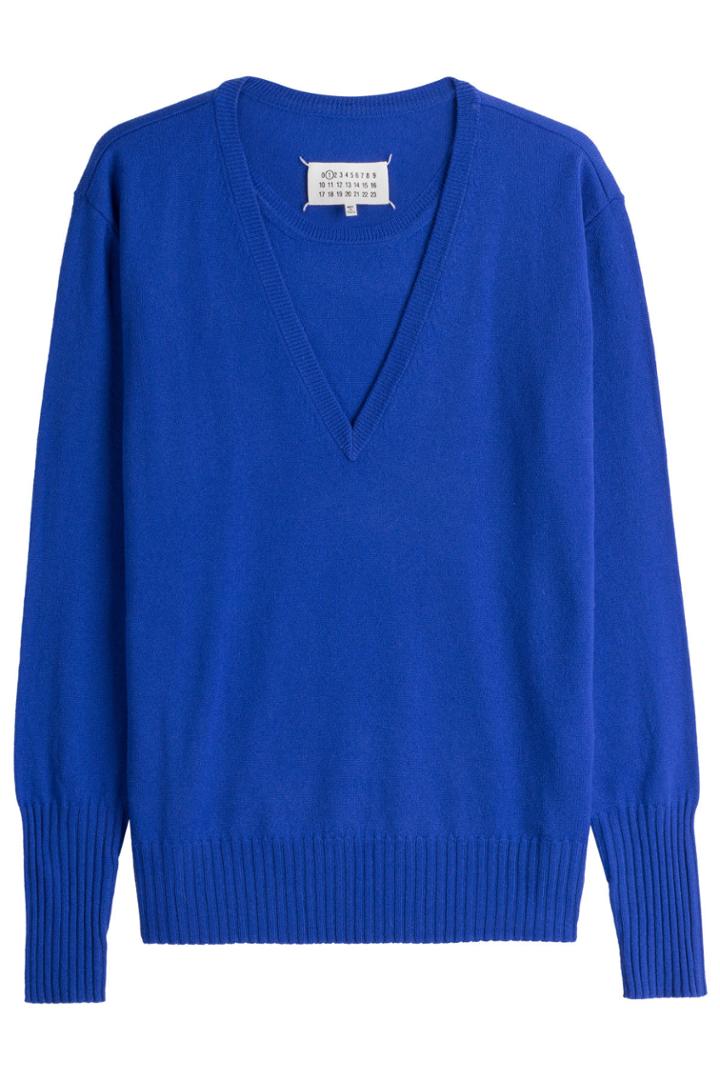 Maison Margiela Maison Margiela Cashmere Pullover - Blue