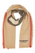 Burberry Burberry Checked Wool Scarf With Cashmere