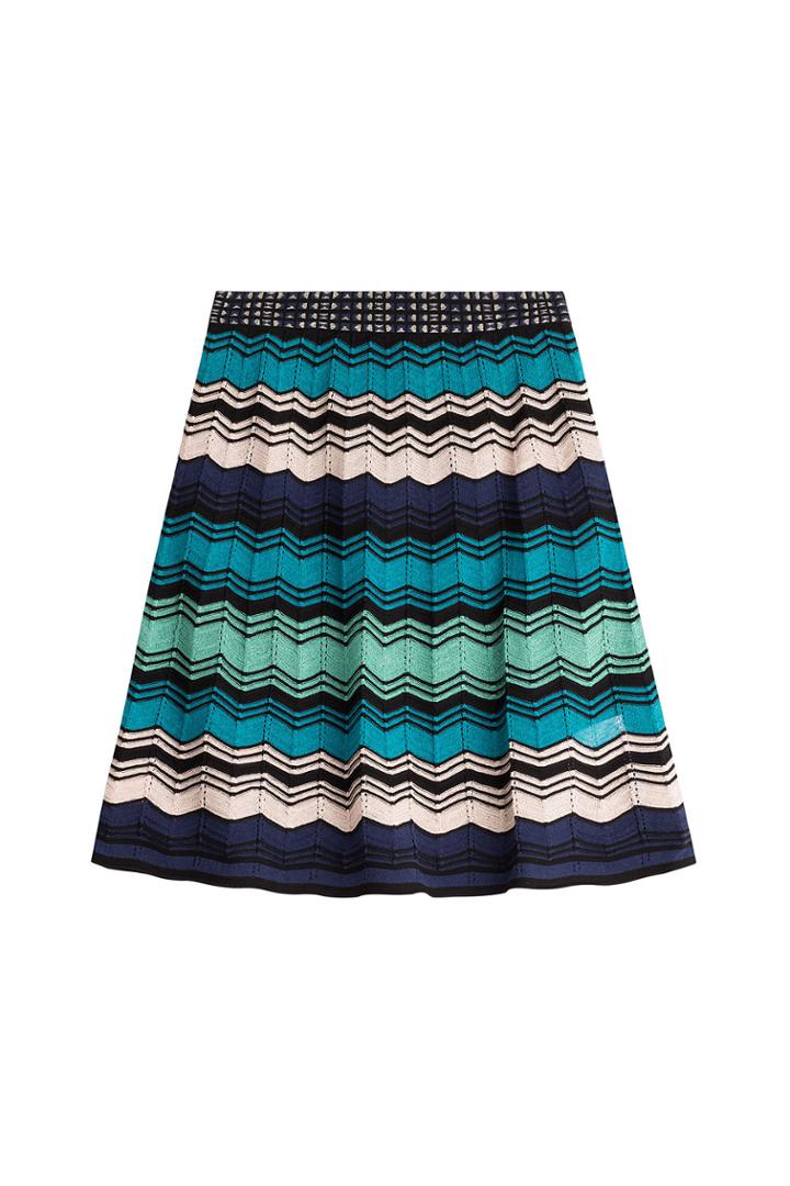 M Missoni M Missoni Flared Knit Skirt - Multicolor