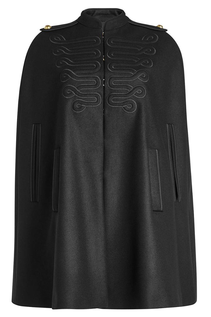 R.e.d. Valentino R.e.d. Valentino Embroidered Cape With Wool