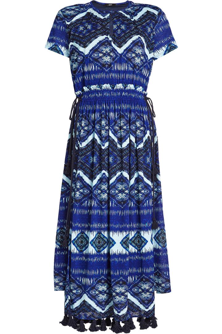 Steffen Schraut Steffen Schraut Printed Dress With Drawstring Waist